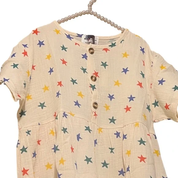 Bobo Choses Stars All Over 100% Organic Cotton Dress Age 8-9 - Picture 7 of 7